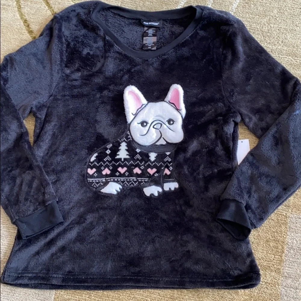~Joe Boxer~ Bulldog Soft Pajama Top